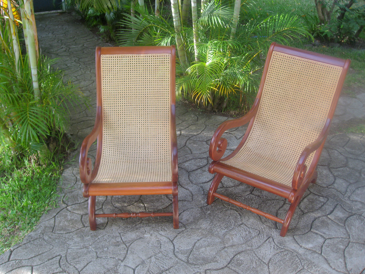 Fauteuils créoles en dibétou
