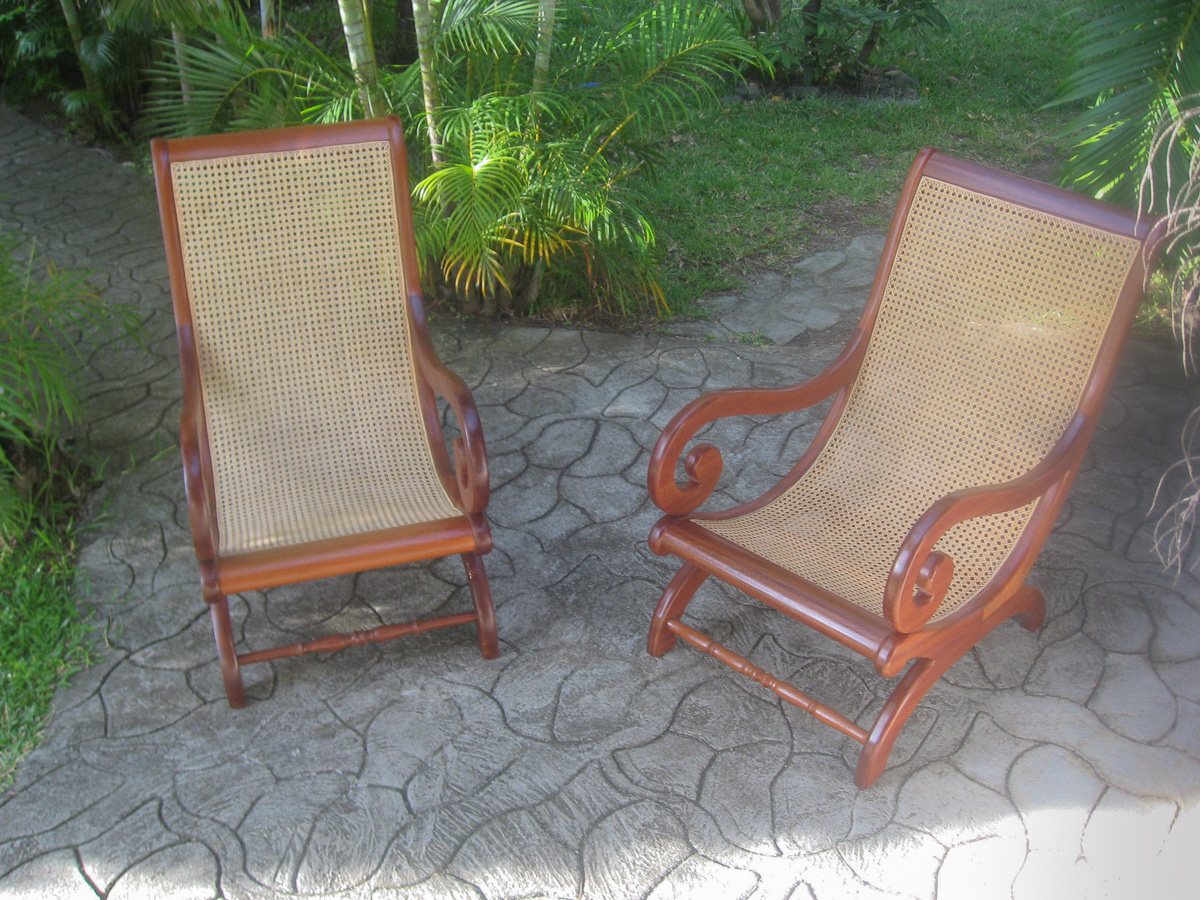 Fauteuils créoles en dibétou