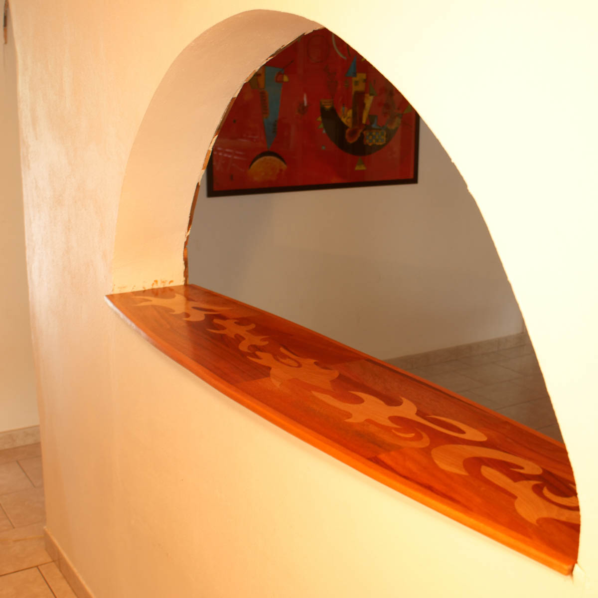 Passe-plat motif tribal sur mesure