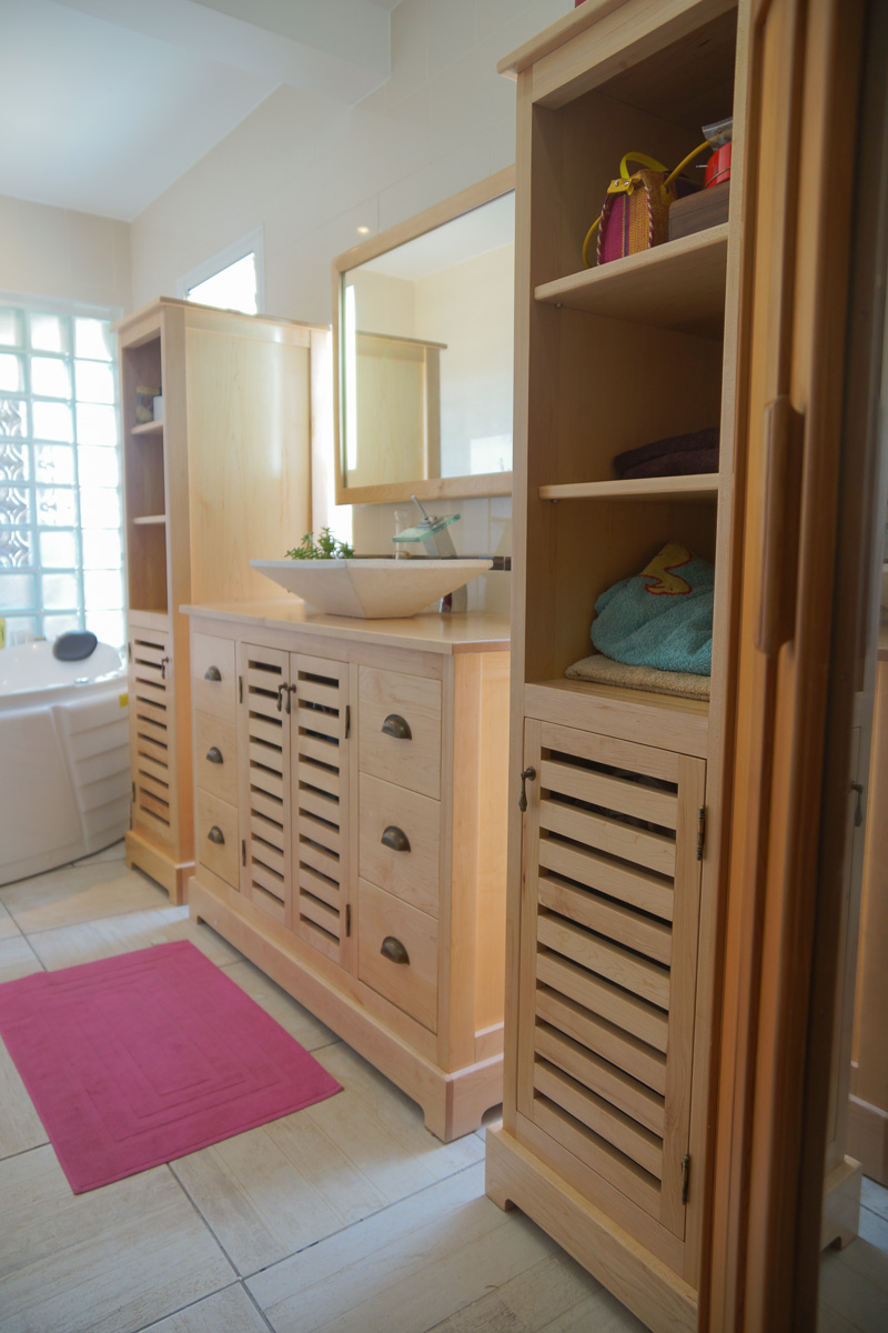 Salle de bain en érable