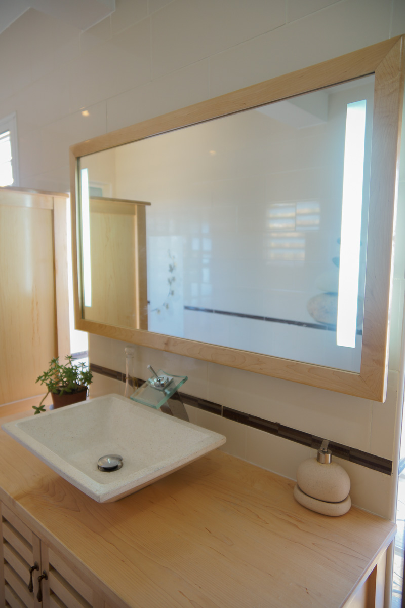 Salle de bain en érable