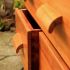 Commode galbée en iroko et kossipo