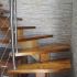 Escalier et bureau en movingui et tamarin