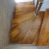 Escalier et bureau en movingui et tamarin