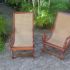 Fauteuils créoles en dibétou