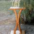 Table basse et sellette en iroko